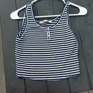 I am selling a blue and white striped crop top from Kohl’s